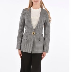 Opening Ceremony CHECK SIDE VENTS 1-BUTTON BLAZER size 6 NWOT
